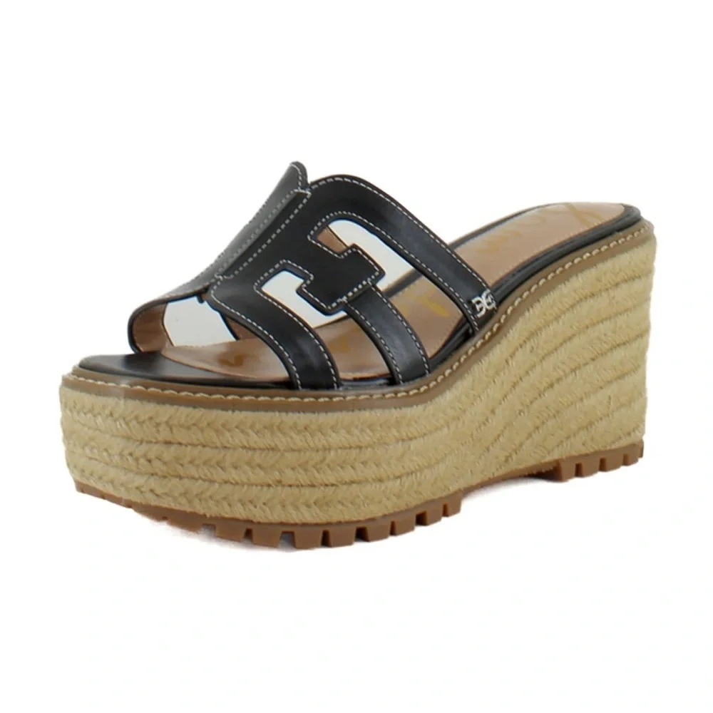 Sam Edelman Laine Espadrille Platform Wedge Sandals Size 8.5 B101